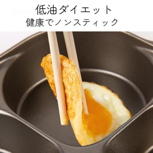 LRNRこのチタンセラミック製4穴フライパンは目玉焼き・ハンバーガー、パンケーキなど・様々な朝食メニューを同時に調理できます様々なコンロに対応しており (オールチタン製ハンバーガーパン(汎用タイプ))の特徴・詳細 画像