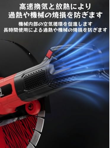 Luulife コンクリートカッター グルーブカッタ 電気壁の溝の抜き機 電気レンガの壁のチェイサー 高出力90°死角なし壁切断機 水冷式湿式 長時間持続する放熱性 石 レンガ 大理石 コンクリートなどに適しています (420 鋸刃 - 16cm エッジトリミングマシン用)の特徴・詳細 画像