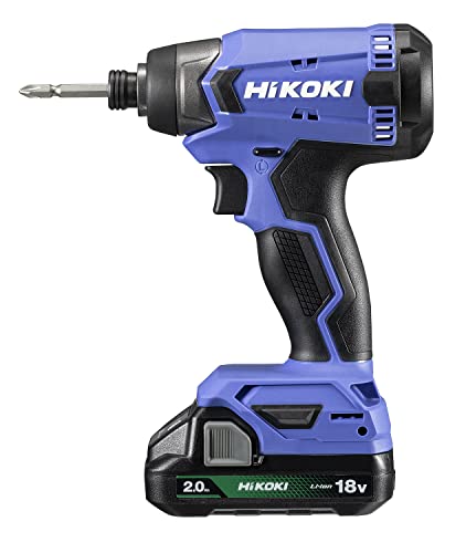 HiKOKI(ハイコーキ) 18V インパクトドライバー FWH18DA 2.0Ah バッテリー1個・充電器・ケース付 充電式 電動ドライバー FWH18DA（BG) 1