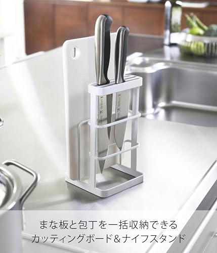 tower カッティングボード&ナイフスタンド タワー ホワイトの詳細・まとめ 画像