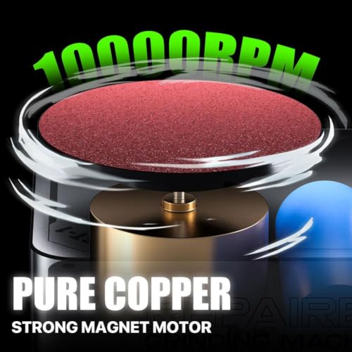 【Type-C充電式 ミニグラインダー】5cm研磨ディスク 1500mAh コードレス 無段階回転数調整・15枚サンドペーパー付き [並行輸入品]の特徴・詳細 画像